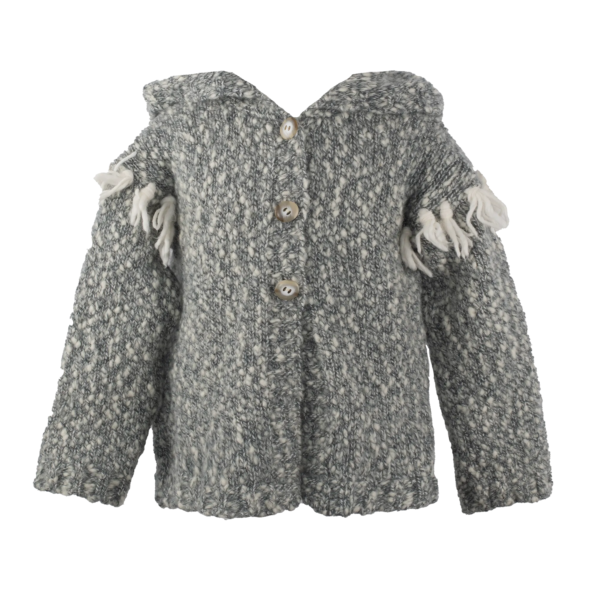 [4y] Buho Barcelona Chunky Knit Wool Blend Cardigan/Jacket