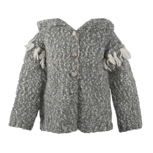 [4y] Buho Barcelona Chunky Knit Wool Blend Cardigan/Jacket