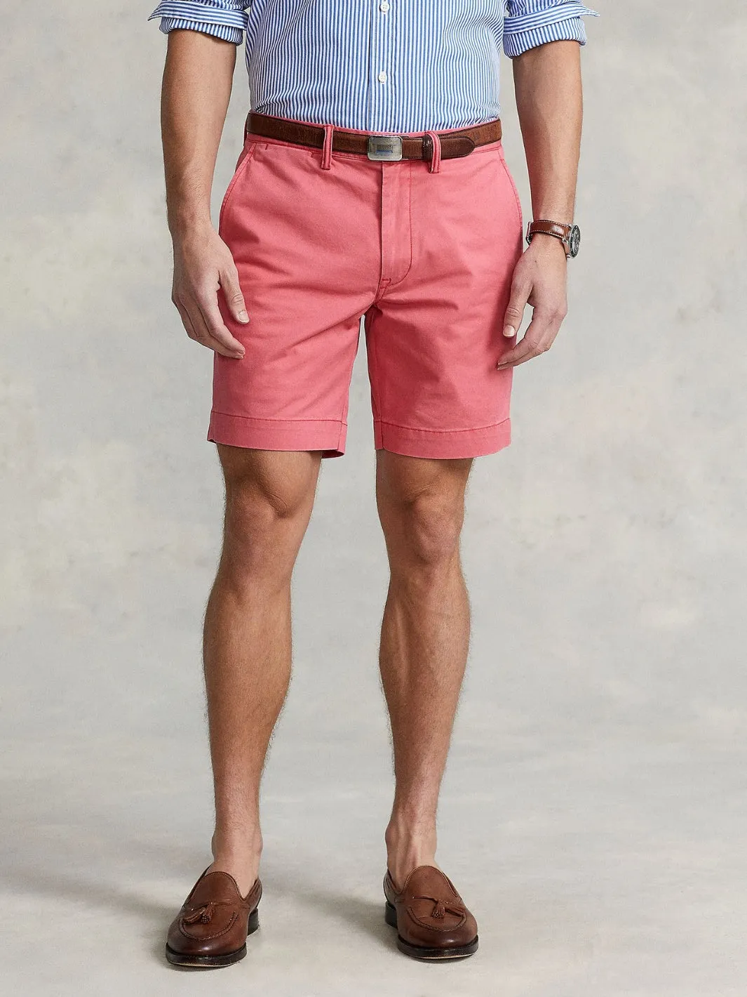 8-INCH STRETCH CHINO SHORT Rød