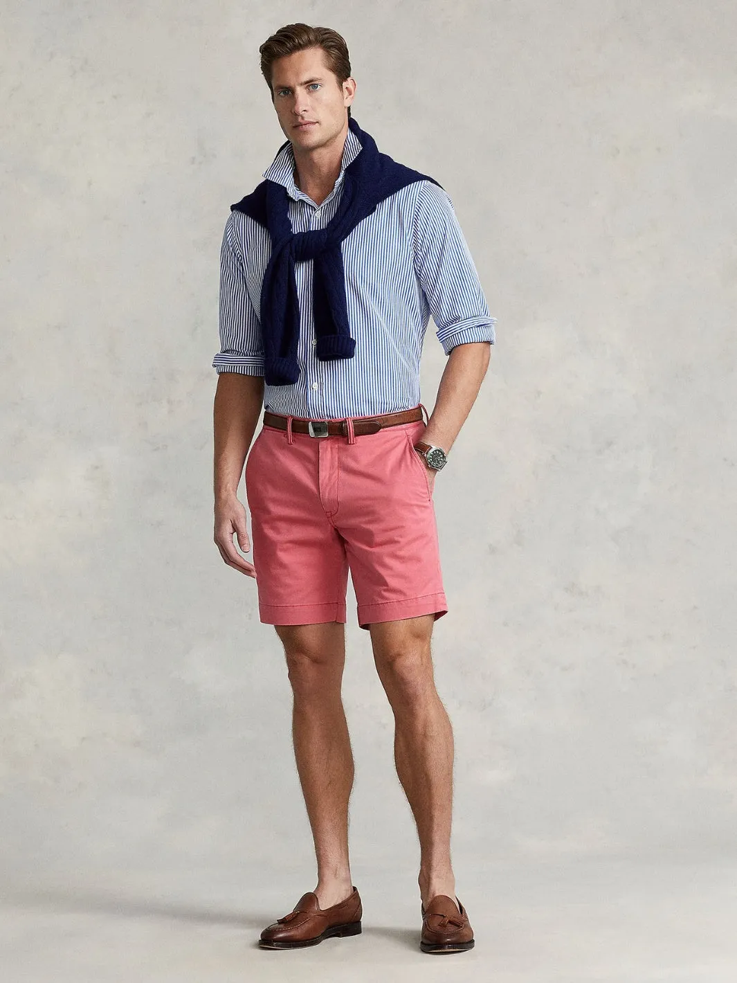 8-INCH STRETCH CHINO SHORT Rød