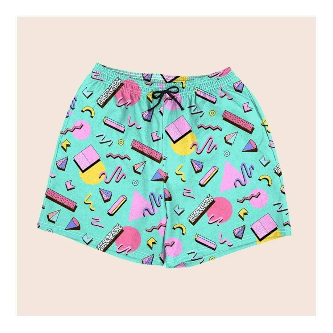 80s memphis swim shorts