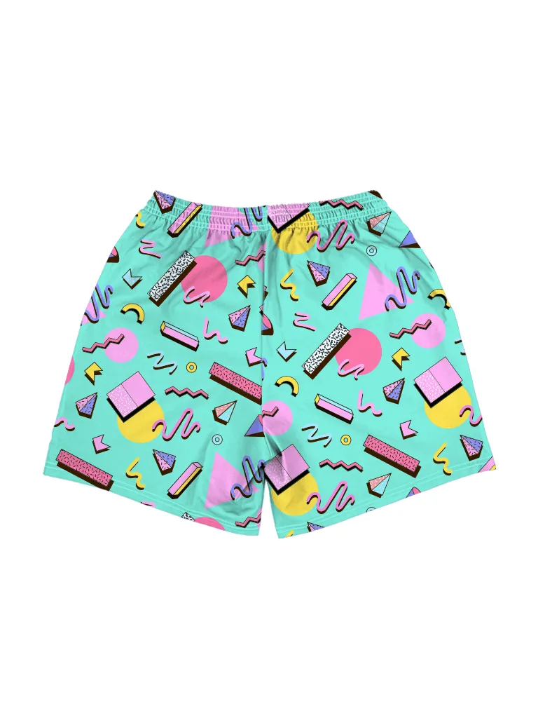 80s memphis swim shorts