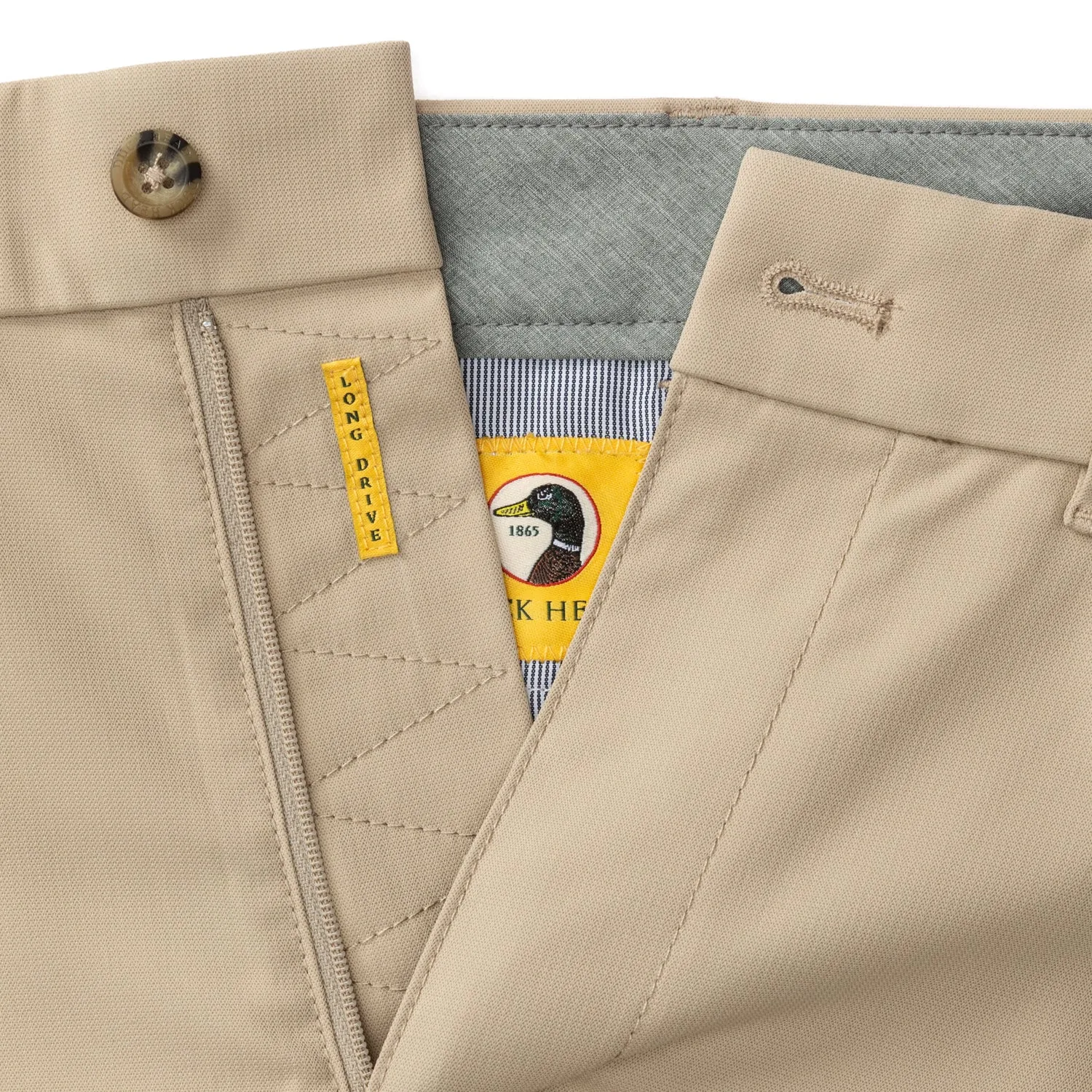 9" Long Drive Performance Short - Khaki