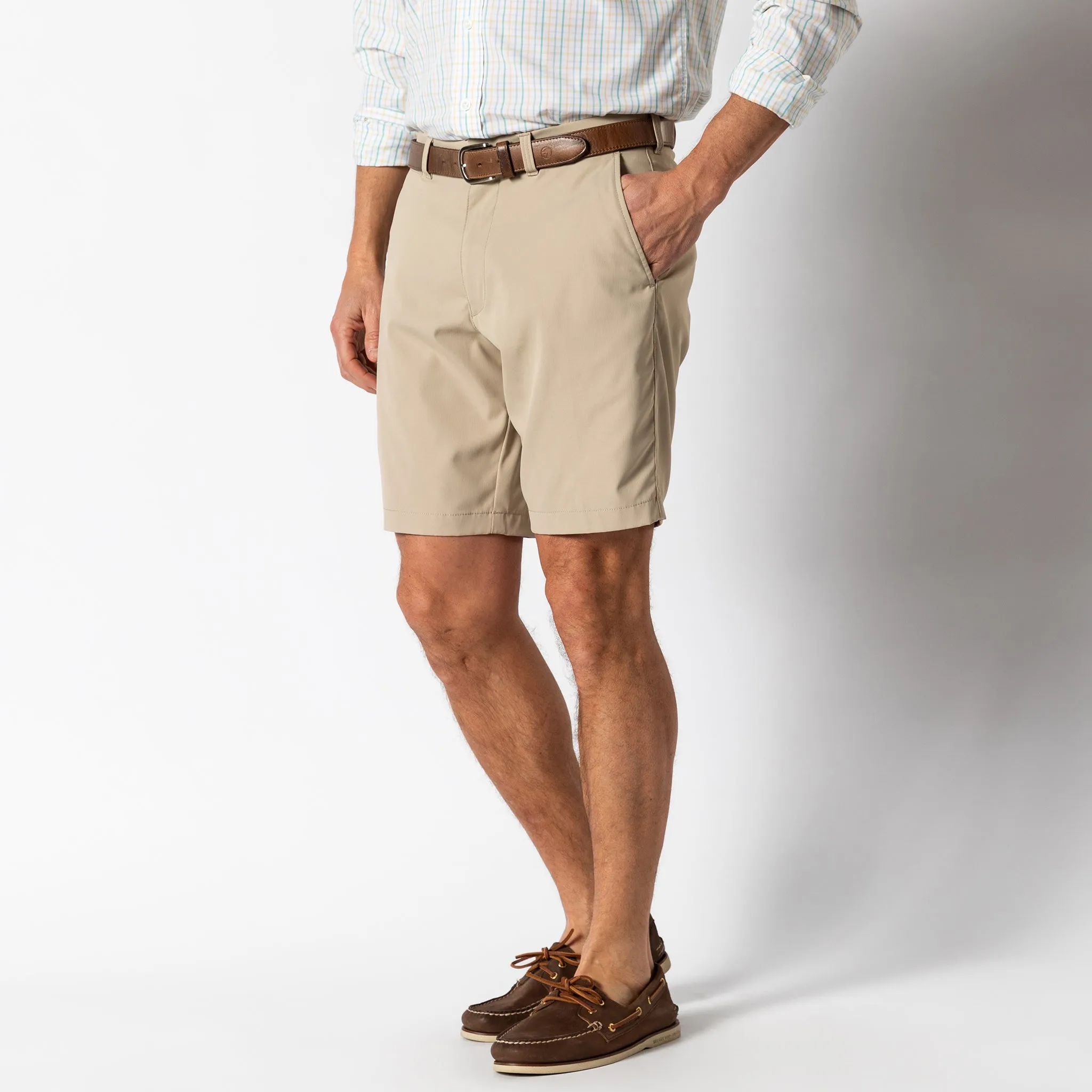 9" Long Drive Performance Short - Khaki