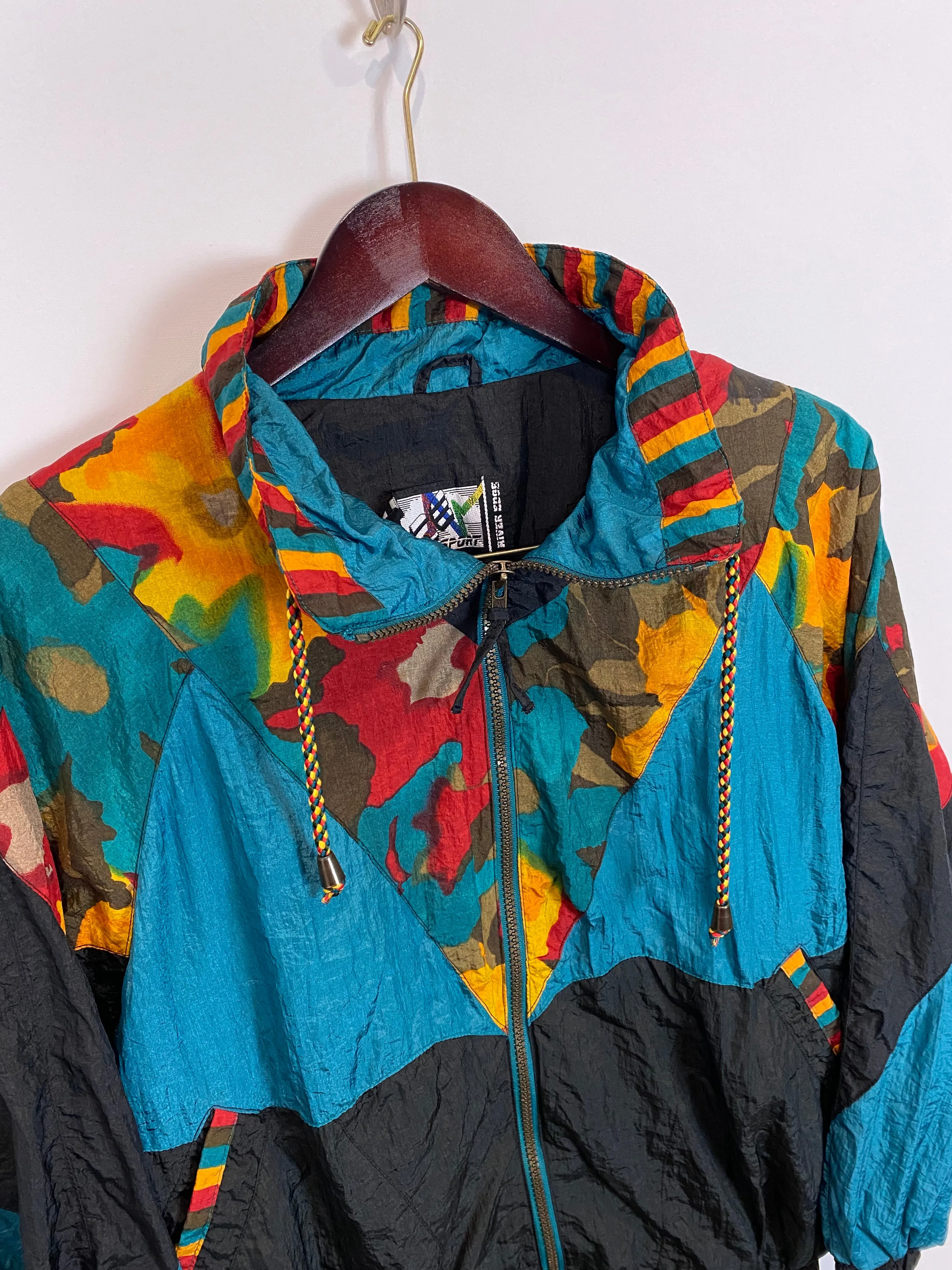 Abstract Art Patchwork Windbreaker (M/L)