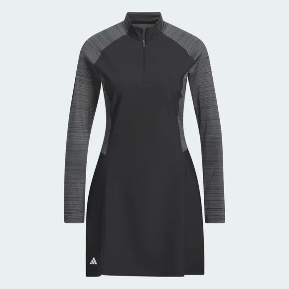 Adidas Ultimate365 Long Sleeved Dress Black Golf Women's Medium IP4303 NEW