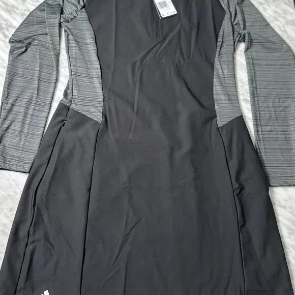 Adidas Ultimate365 Long Sleeved Dress Black Golf Women's Medium IP4303 NEW