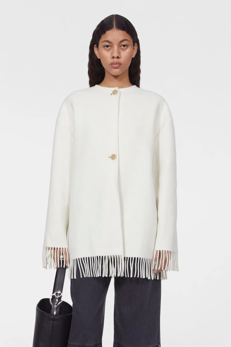 Agnes Wool Jacket in Whipped Cream