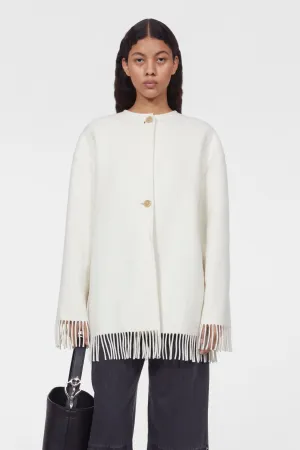 Agnes Wool Jacket in Whipped Cream