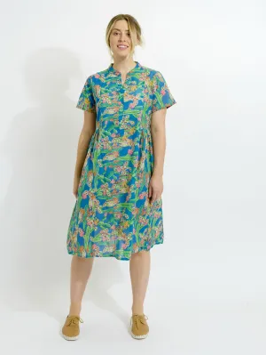 Airley Dress in Blue Cactus