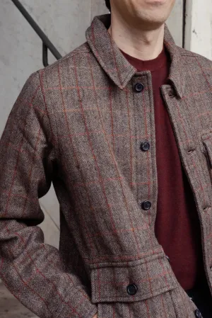 Akash Chore Coat in Camel Plaid