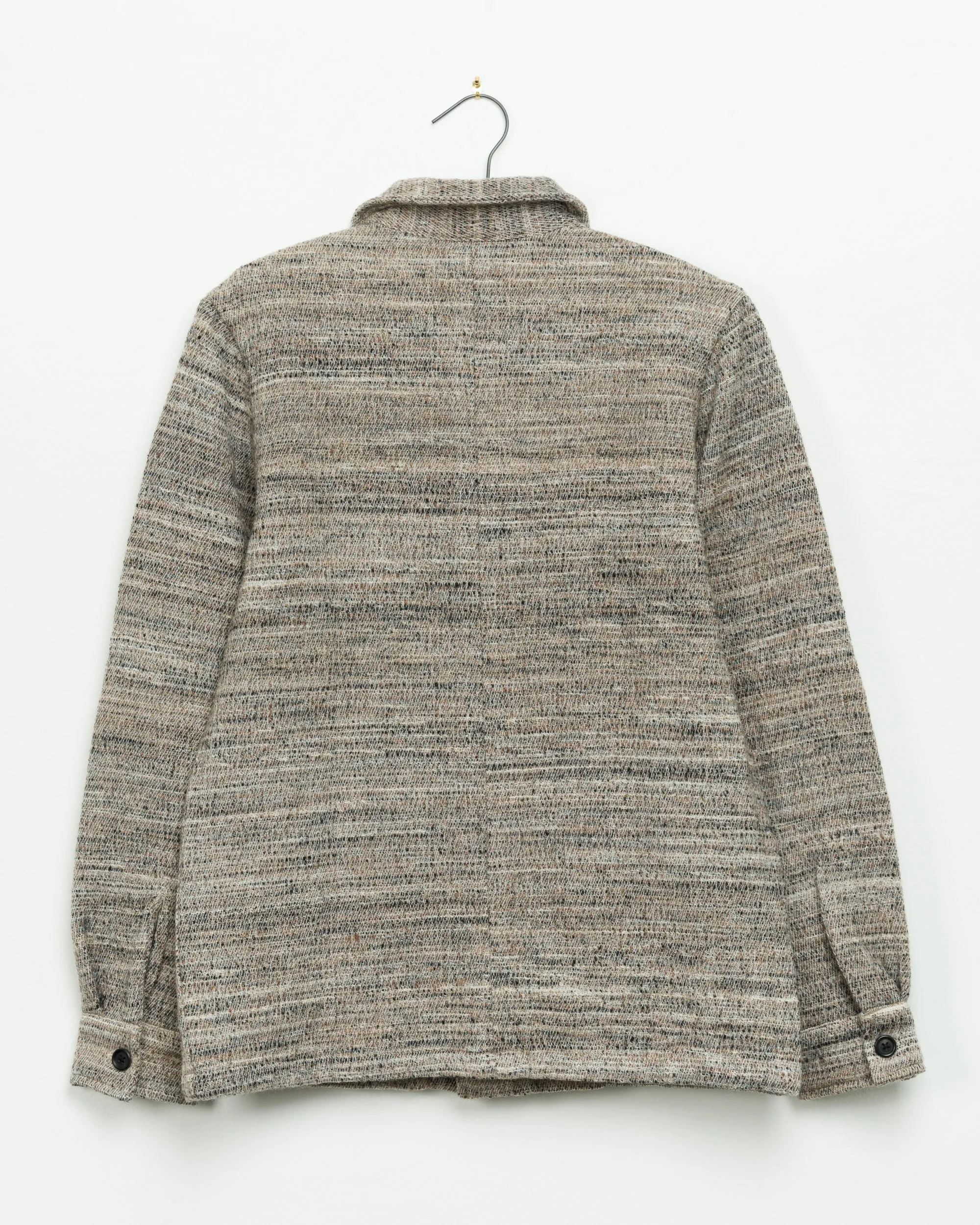 Akash Chore Coat in Merino Grey Melange