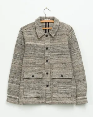 Akash Chore Coat in Merino Grey Melange