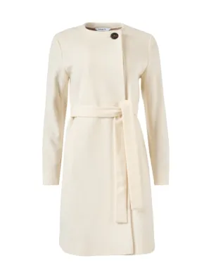 Alva Ivory Wool Coat