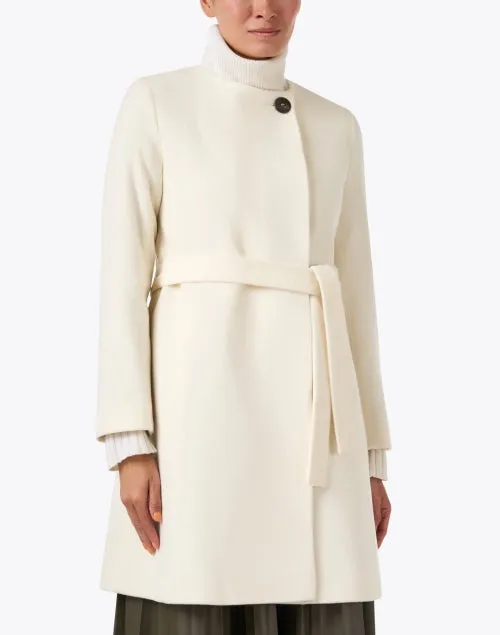 Alva Ivory Wool Coat