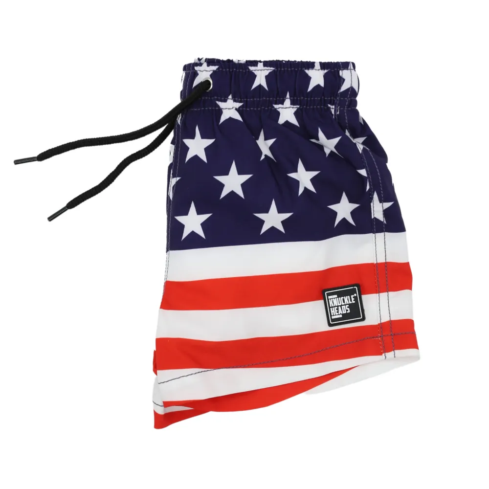 American Flag Swim Shorts