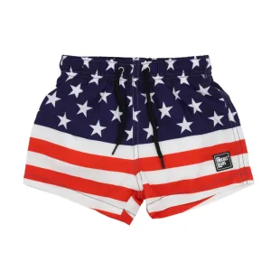 American Flag Swim Shorts