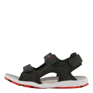 Anchor Sandal 3V Huntinggreen/Red