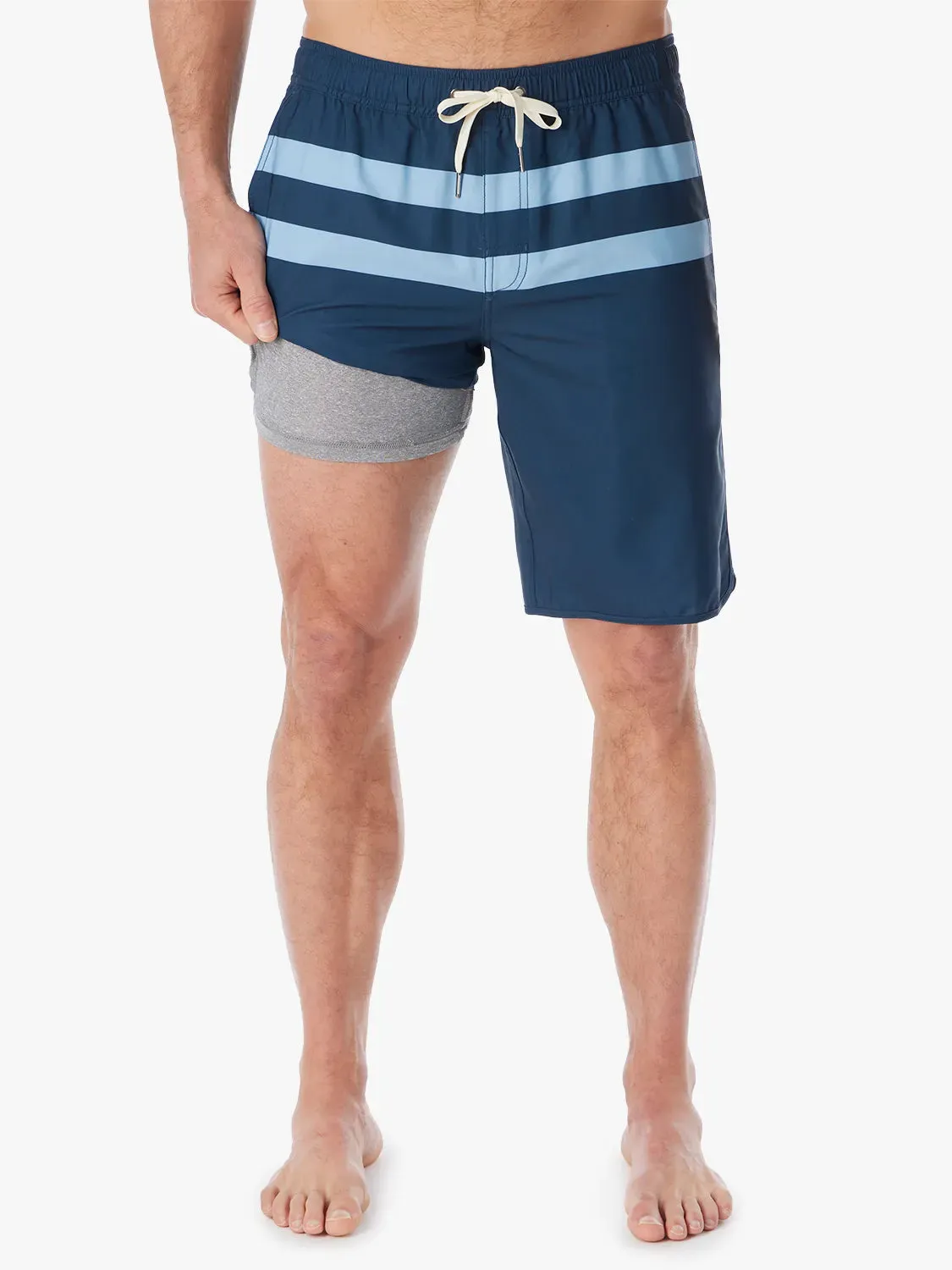 Anchor Short | Light Blue Stripe