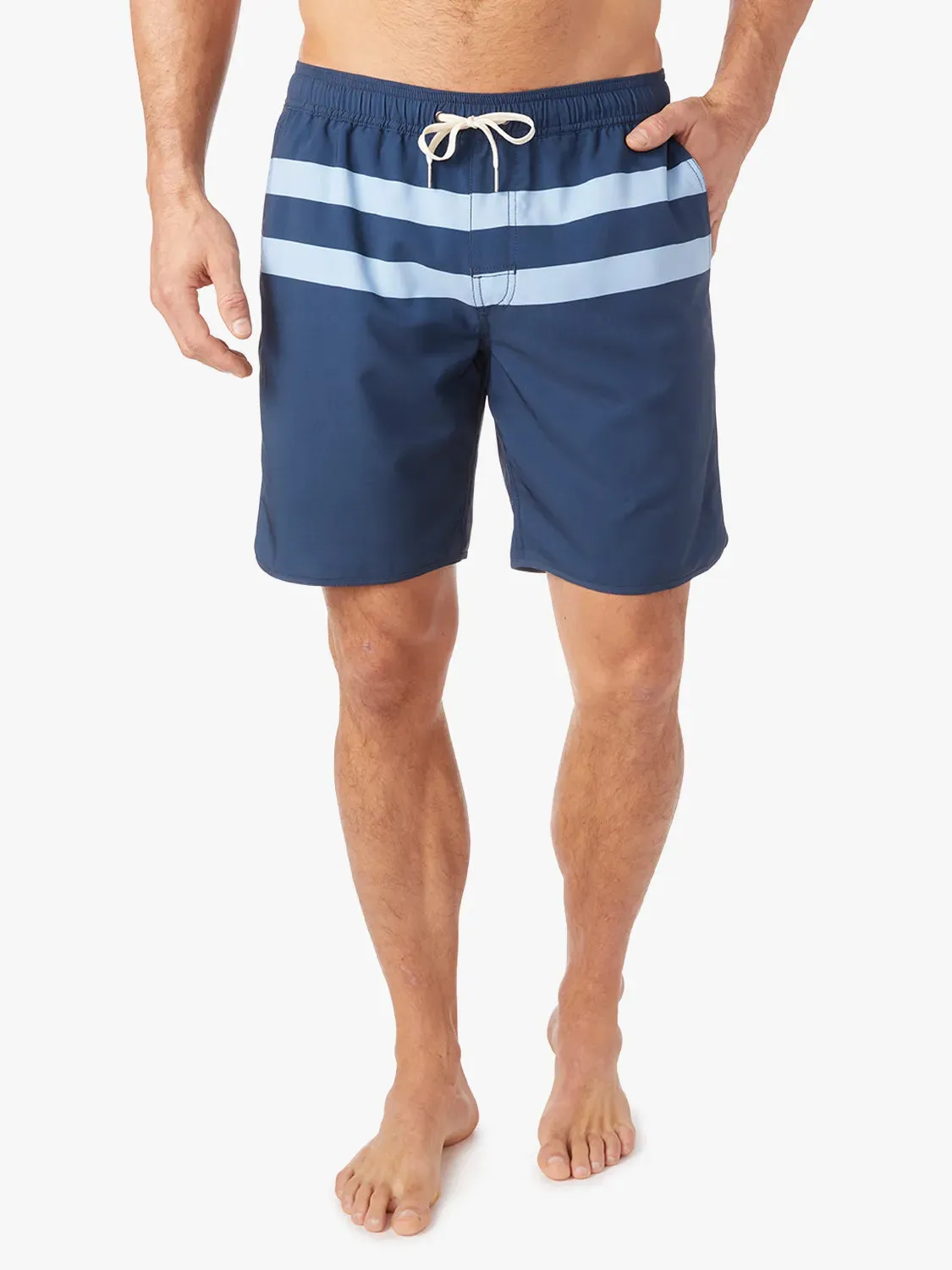 Anchor Short | Light Blue Stripe