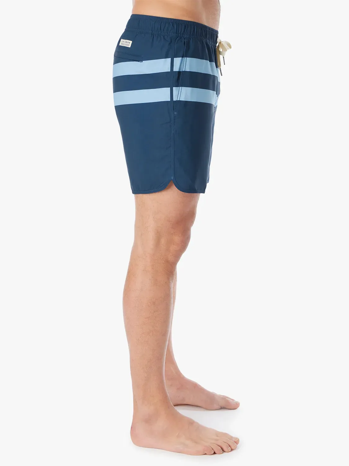 Anchor Short | Light Blue Stripe