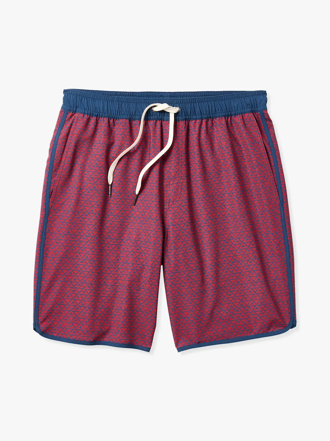 Anchor Short | Nautical Red Wavy Geo