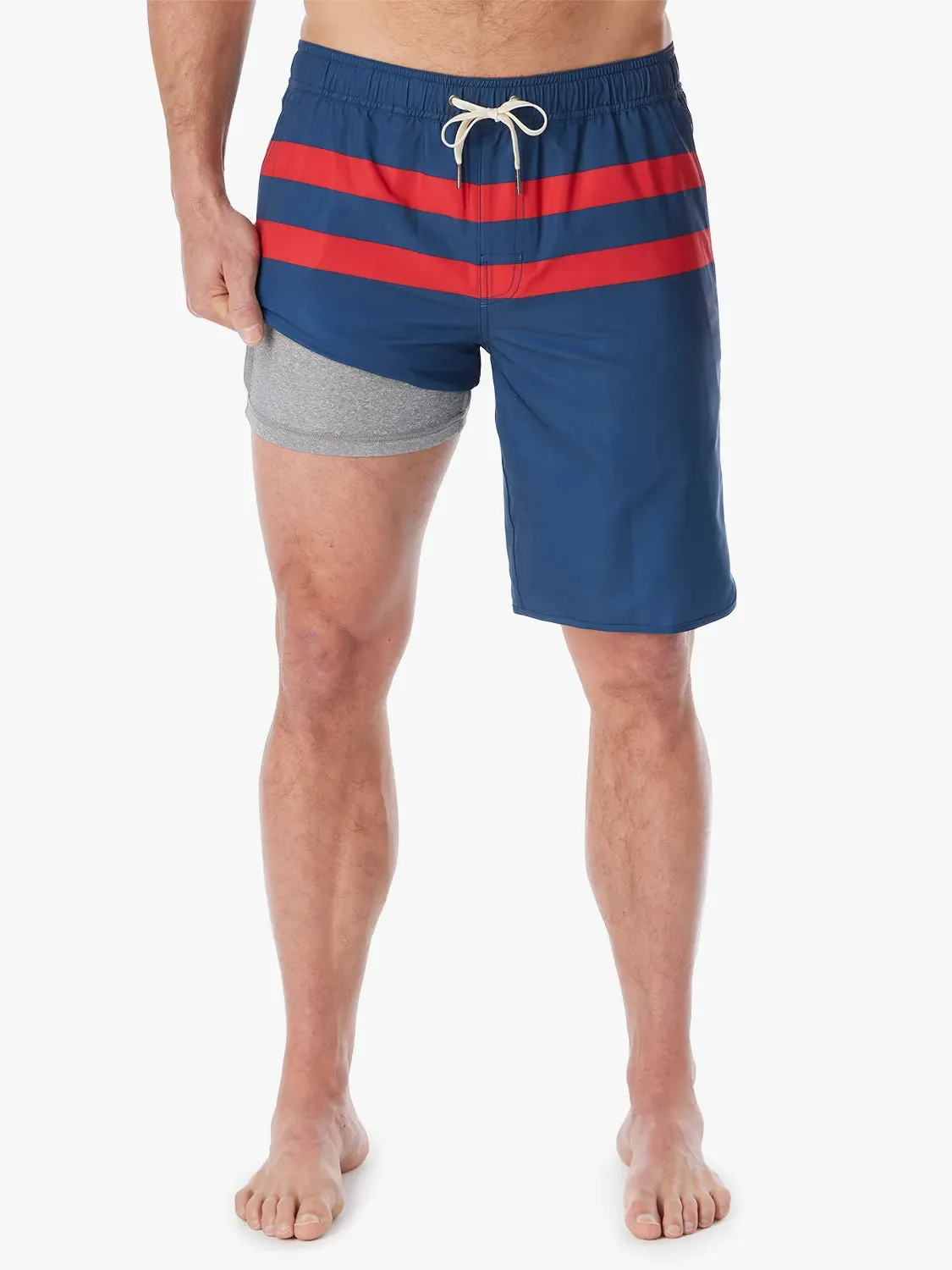 Anchor Short | Red Stripe