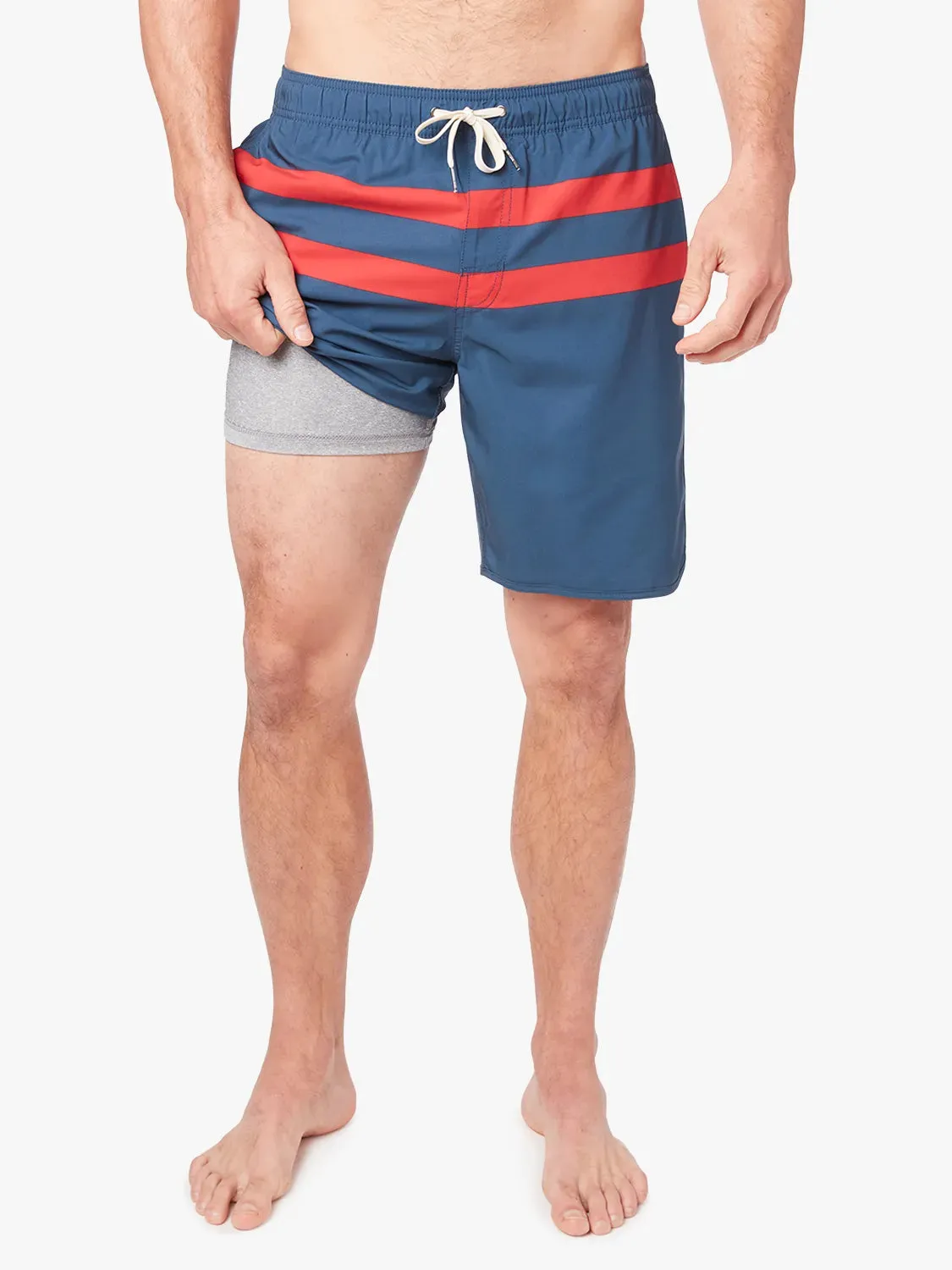Anchor Short | Red Stripe