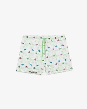 Animal Print Trunks White