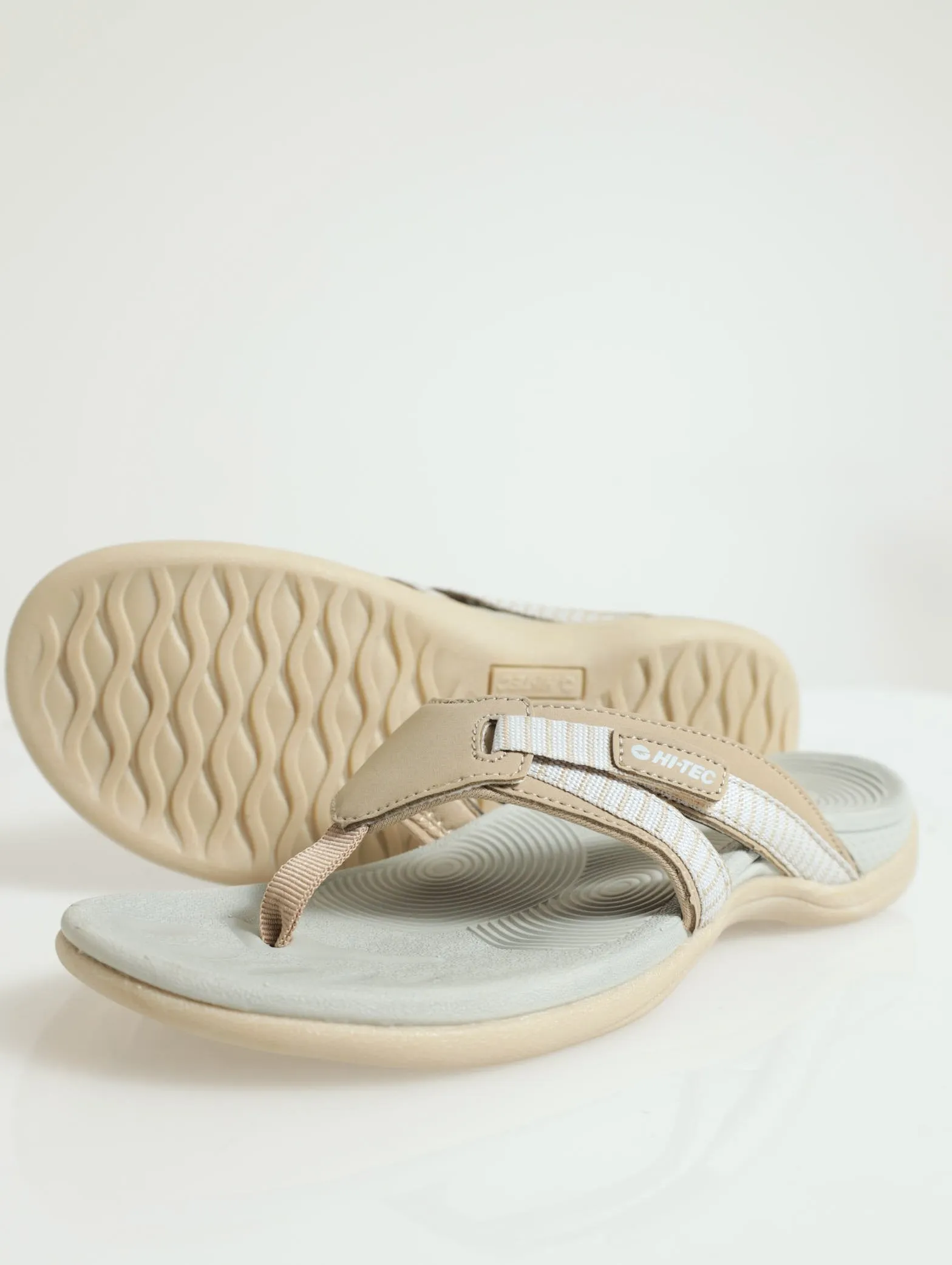 Anselia Sport Thong Sandal - Taupe