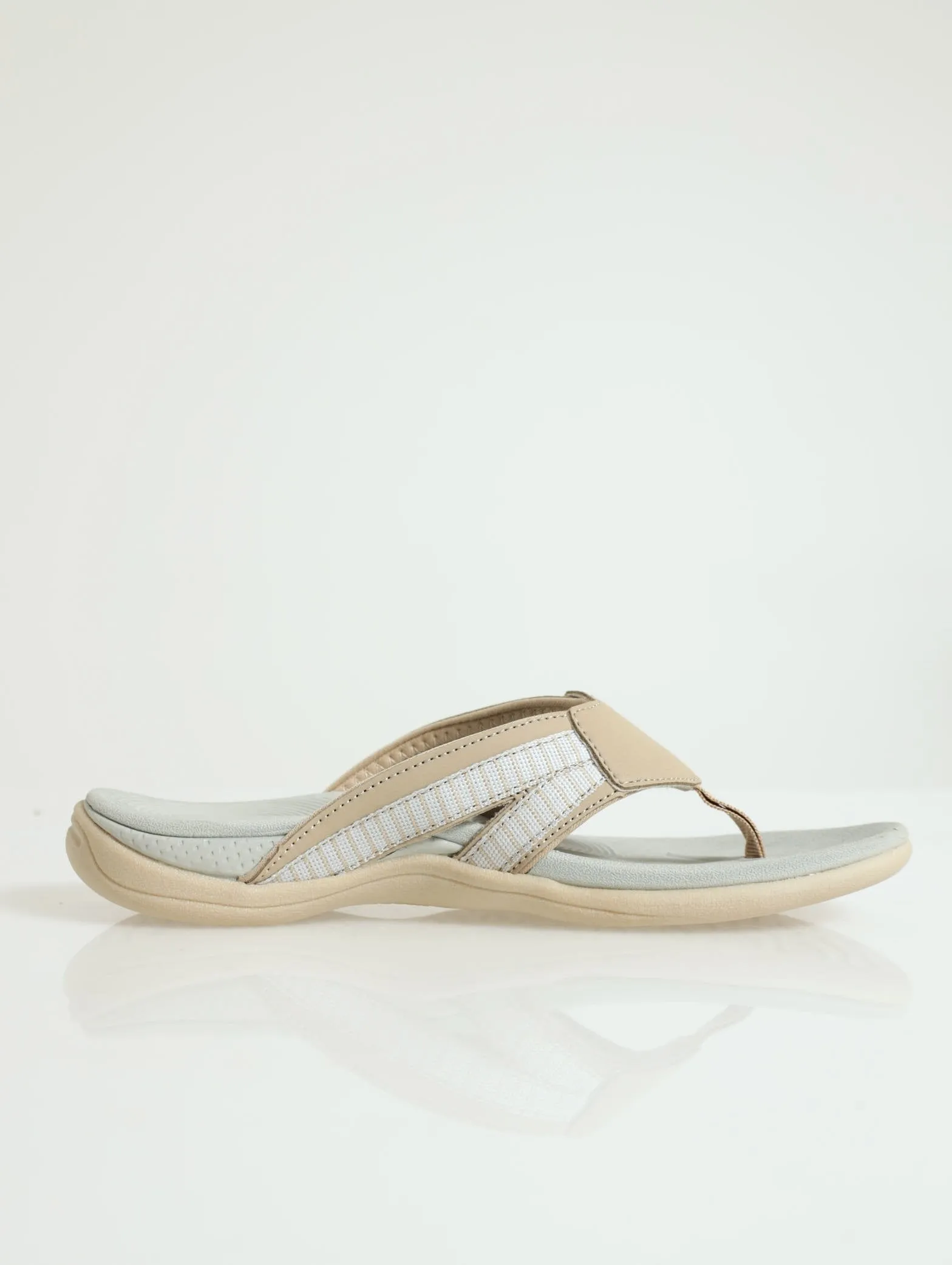 Anselia Sport Thong Sandal - Taupe