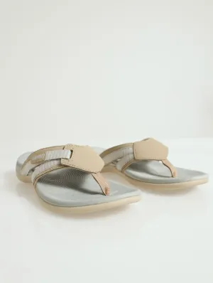 Anselia Sport Thong Sandal - Taupe
