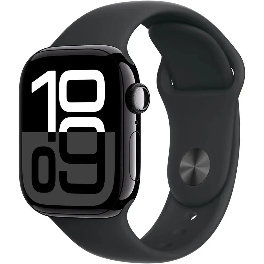 Apple Watch Series 10 46mm Jet Black Aluminium Case GPS   Cellular Sport Band - AU Version