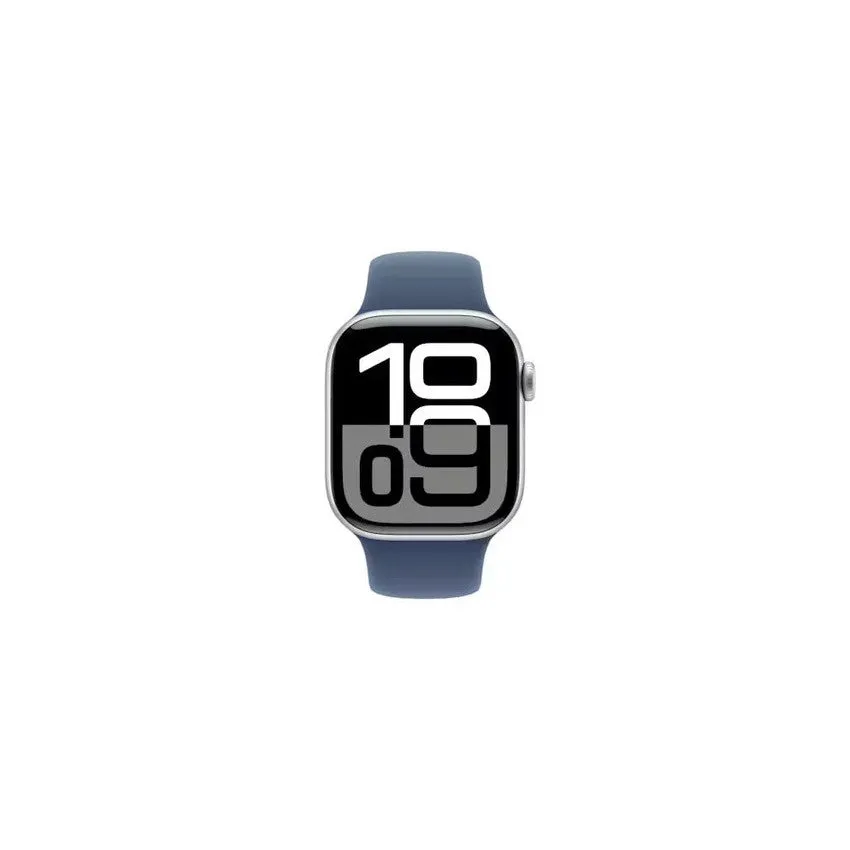 Apple Watch Series 10 GPS   Cellular 42mm Silver Aluminium Case with Denim Sport Band - AU Version