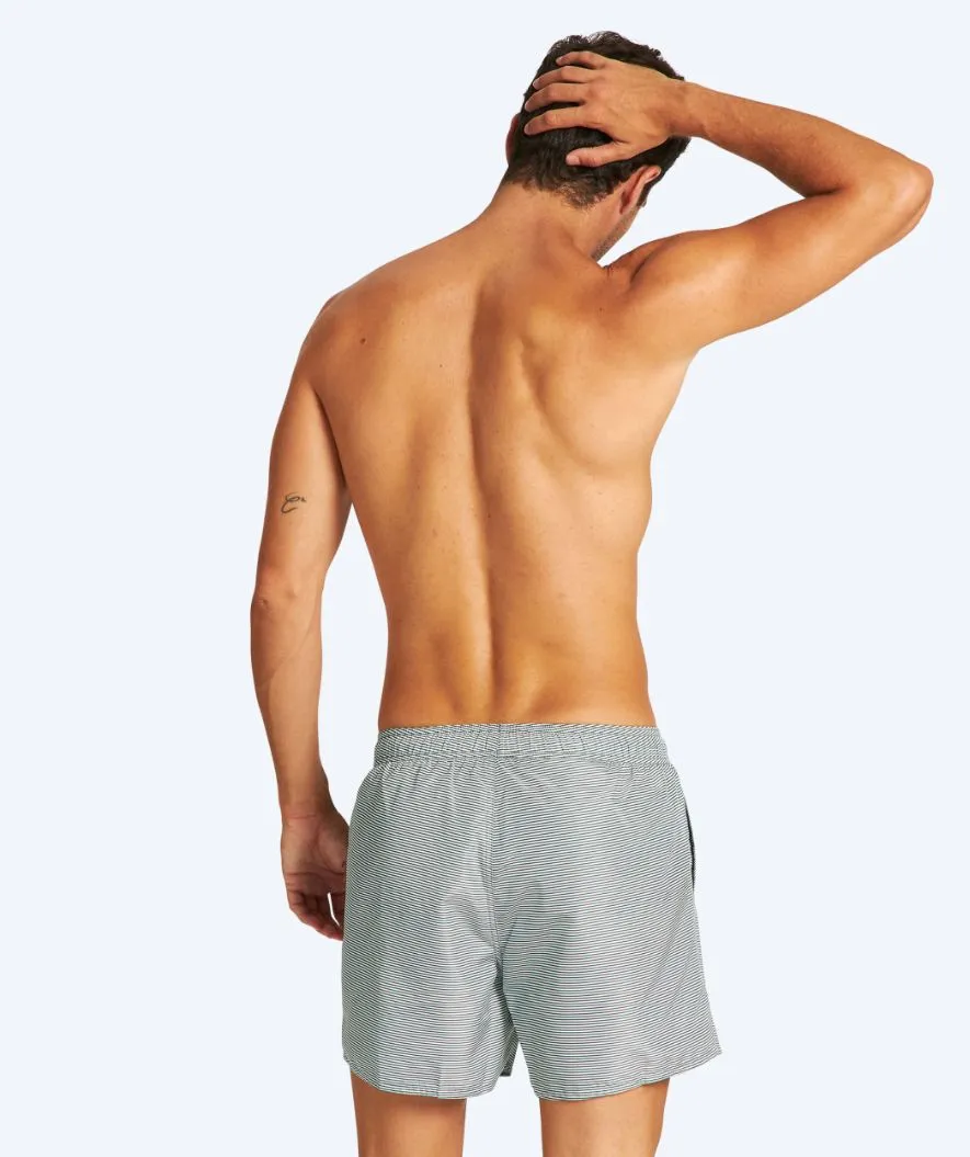 Arena swim shorts for men - Fundamentals Allover - White/dark green