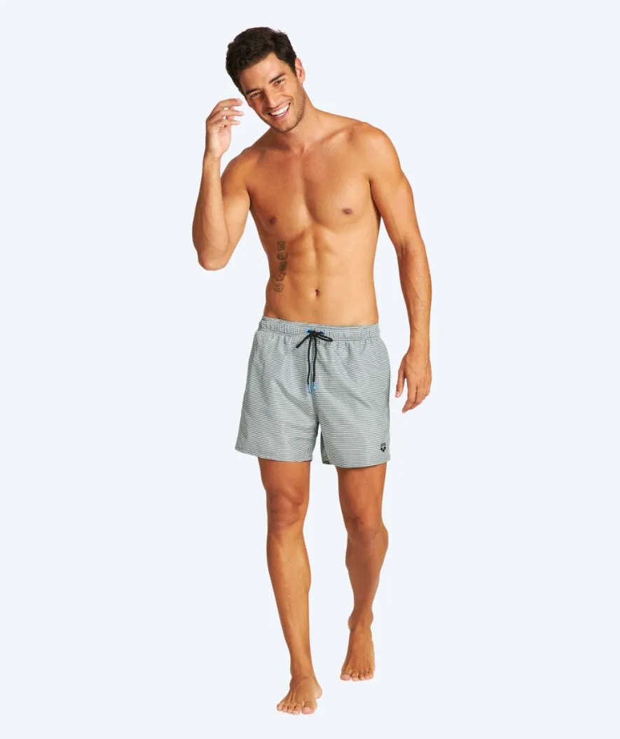 Arena swim shorts for men - Fundamentals Allover - White/dark green