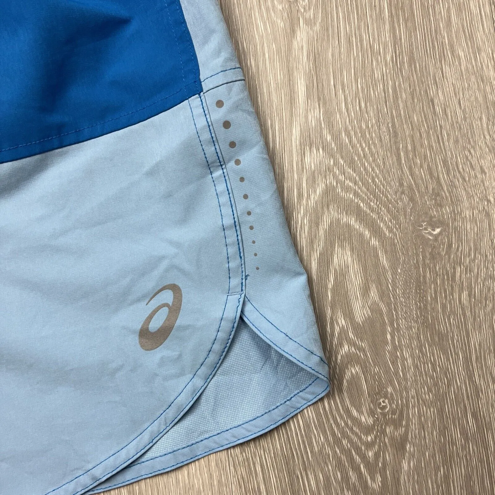 ASICS Mens Blue Athletic Shorts Size Large