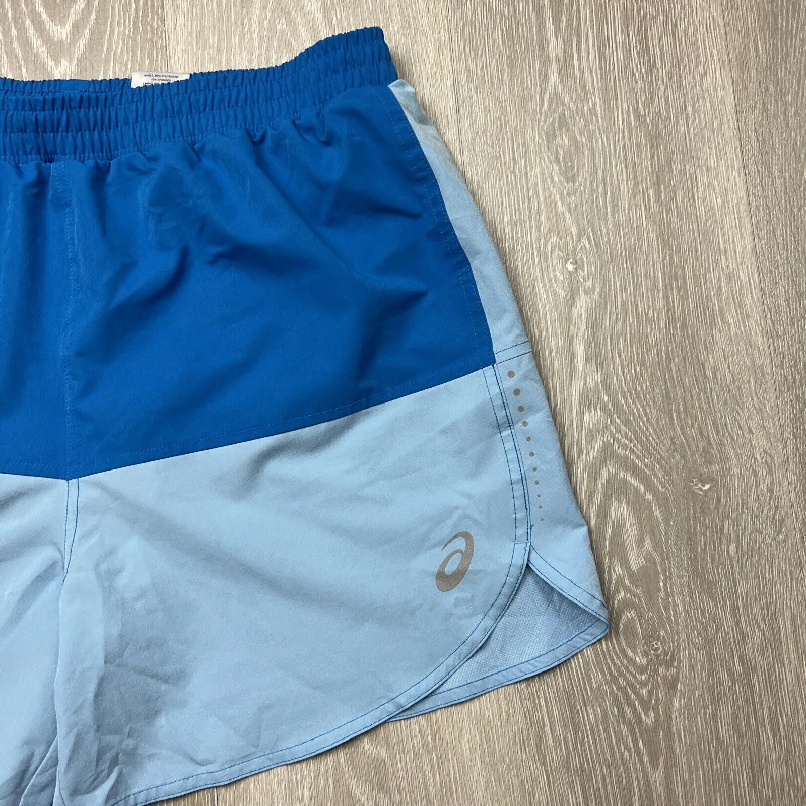 ASICS Mens Blue Athletic Shorts Size Large