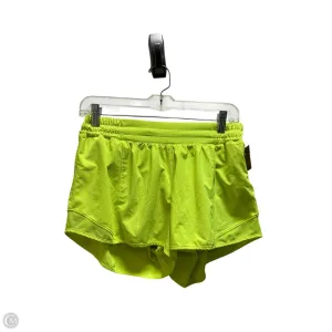 Athletic Shorts By Lululemon In Yellow, Size: 10