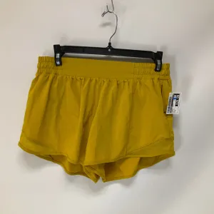 Athletic Shorts By Lululemon In Yellow, Size: 8
