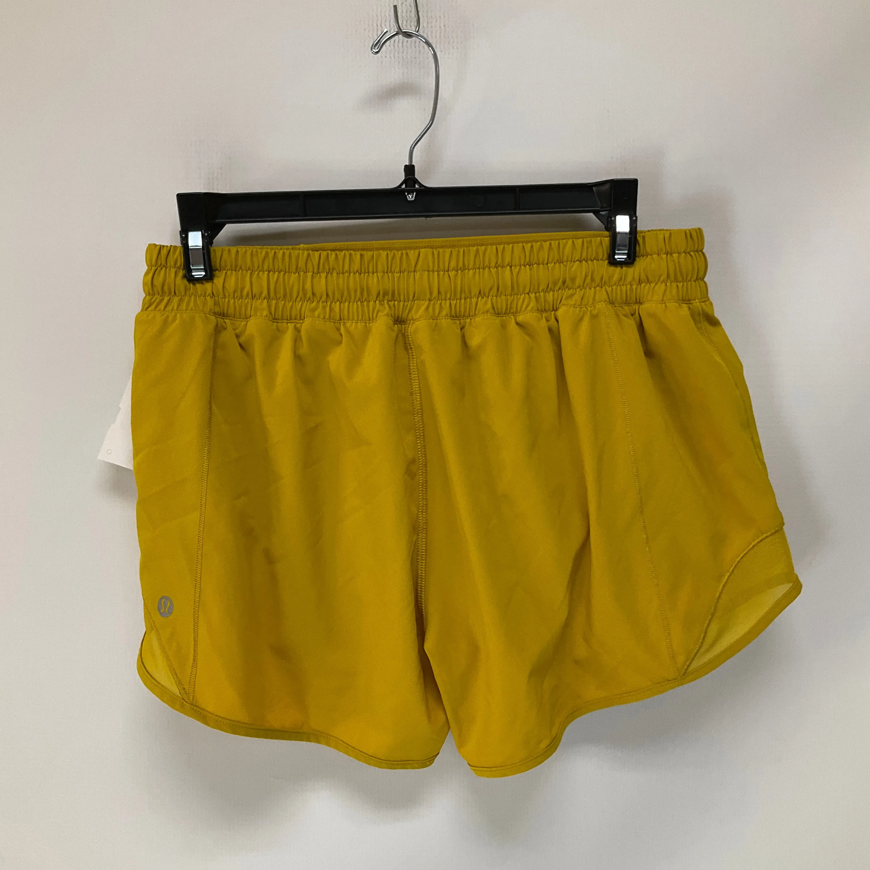 Athletic Shorts By Lululemon In Yellow, Size: 8