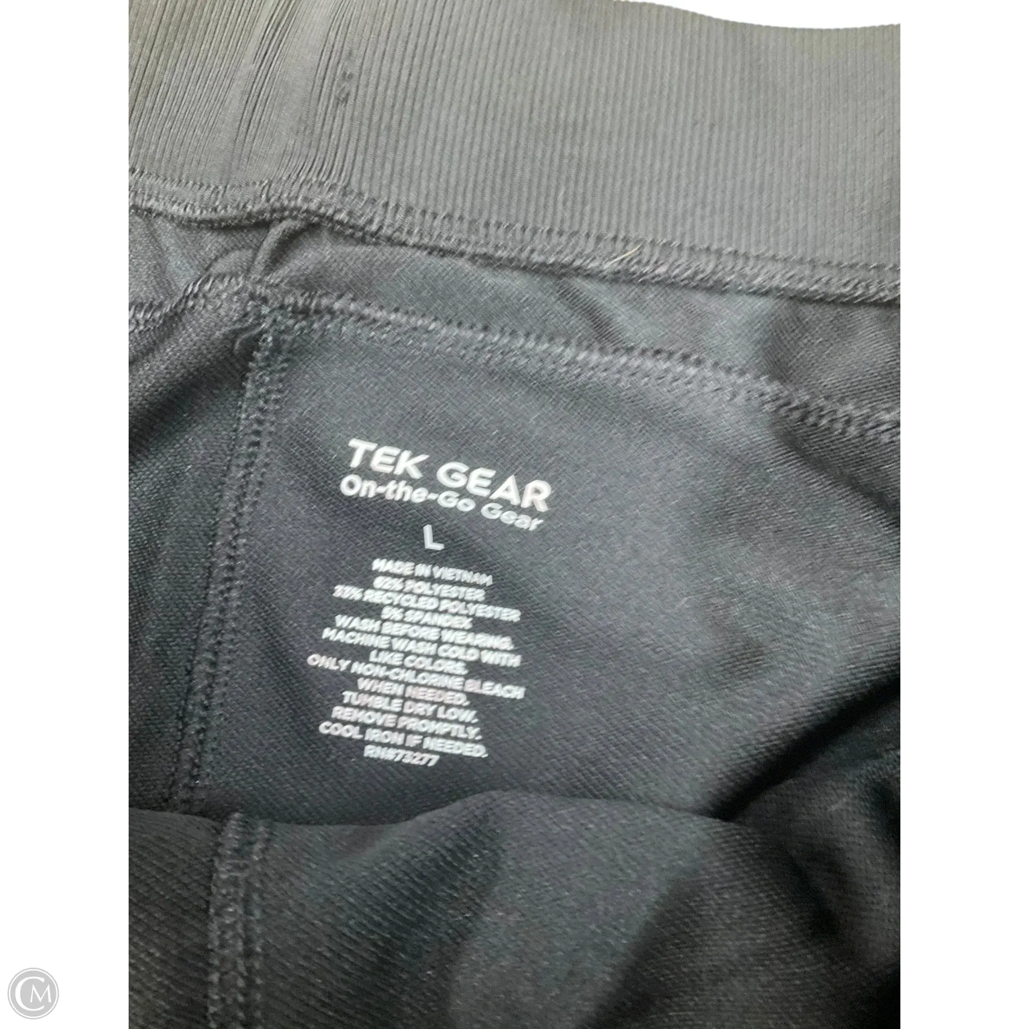 Athletic Shorts By Tek Gear In Black, Size: L