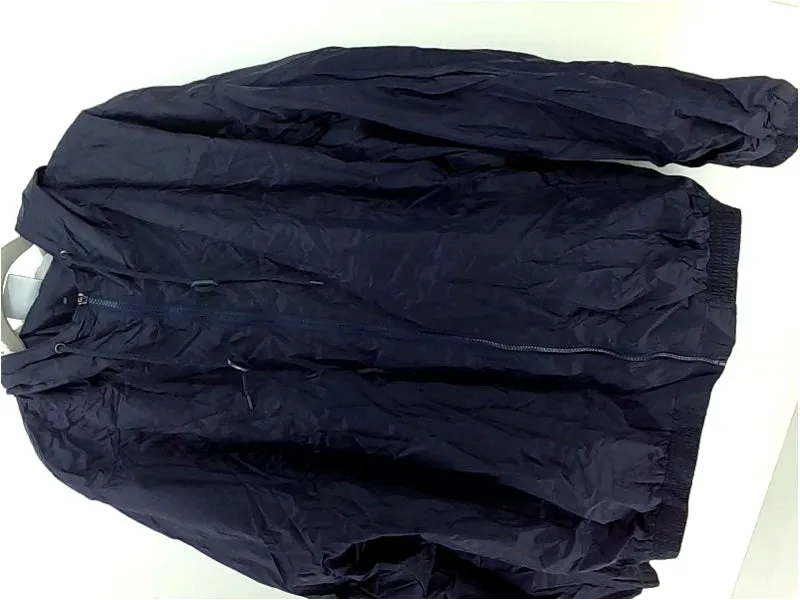 Augusta Mens Jacket Regular Zipper Rain Jacket Color Blue Size Small