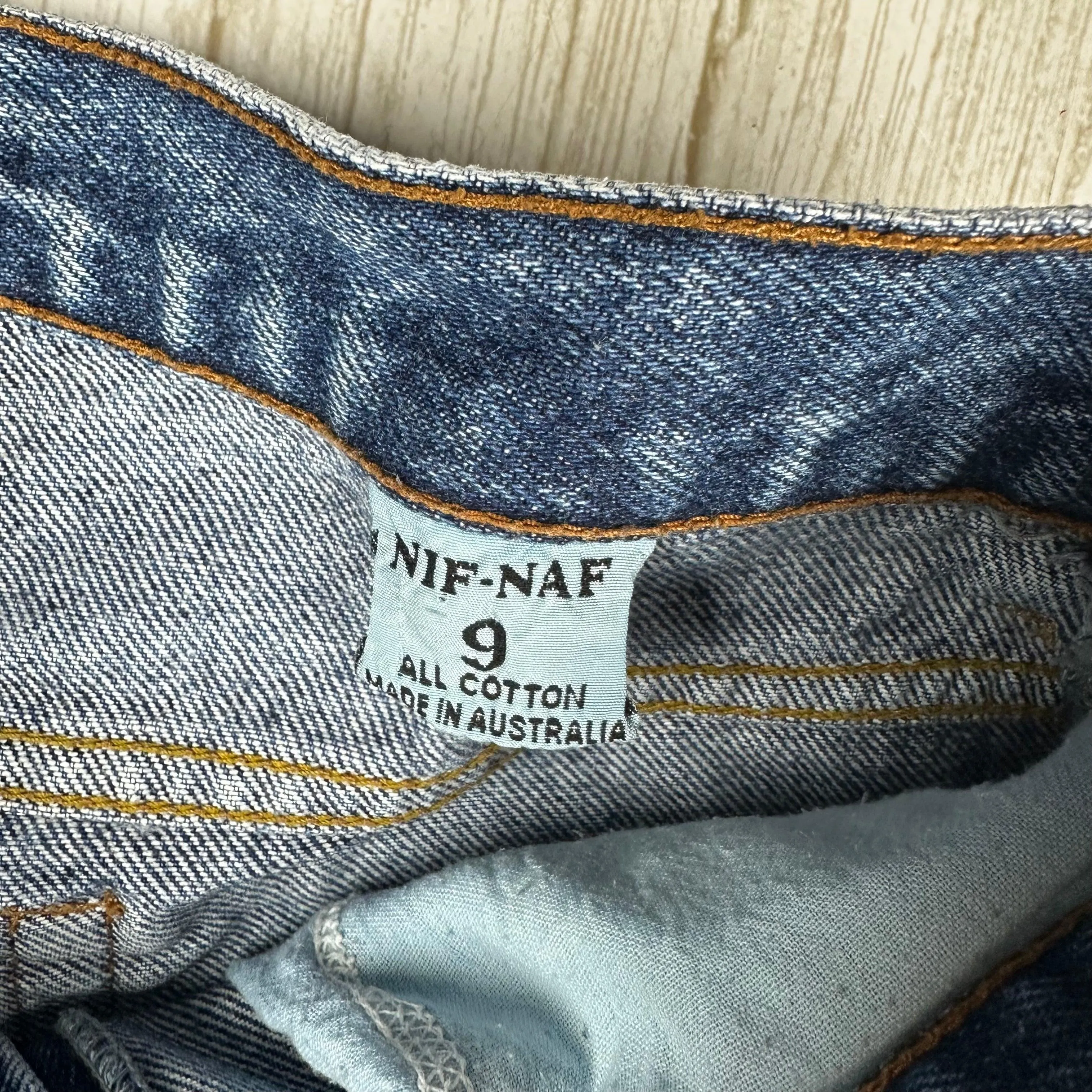 Australian Made Vintage 1980's NIF NAF High Tapered Jeans- Size  7