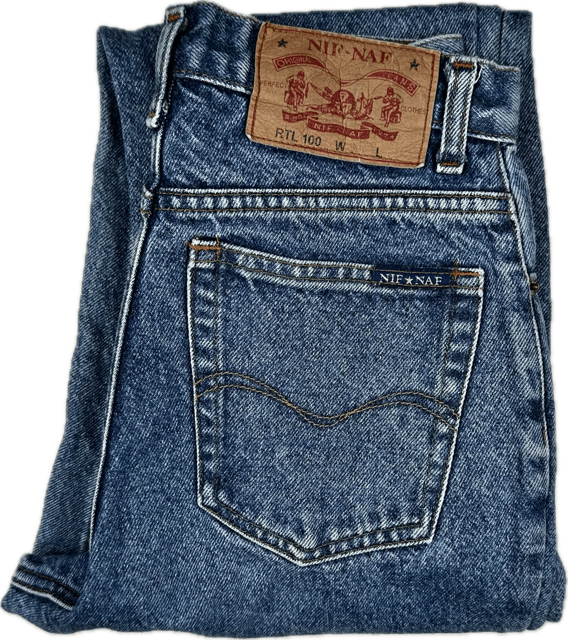 Australian Made Vintage 1980's NIF NAF High Tapered Jeans- Size  7