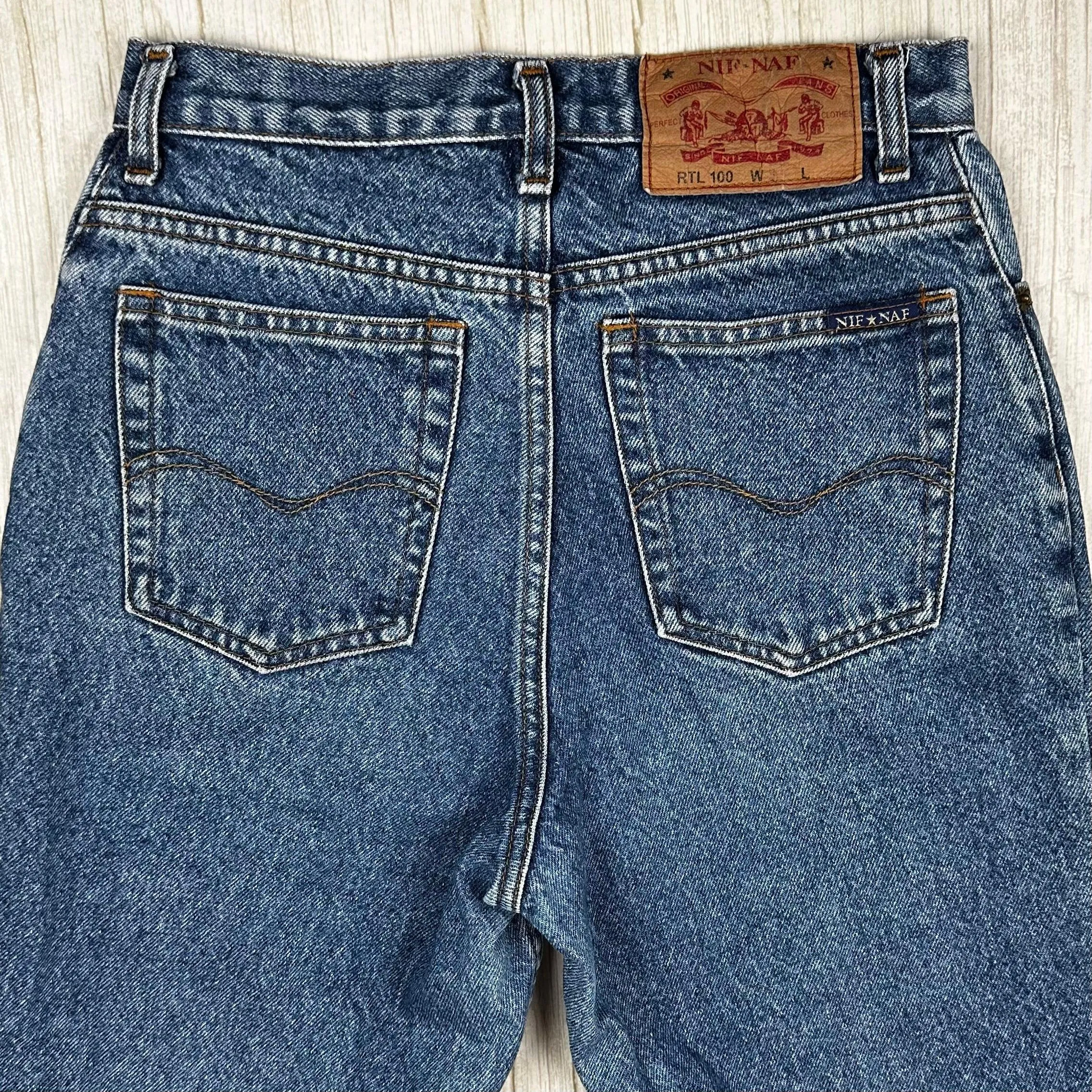 Australian Made Vintage 1980's NIF NAF High Tapered Jeans- Size  7