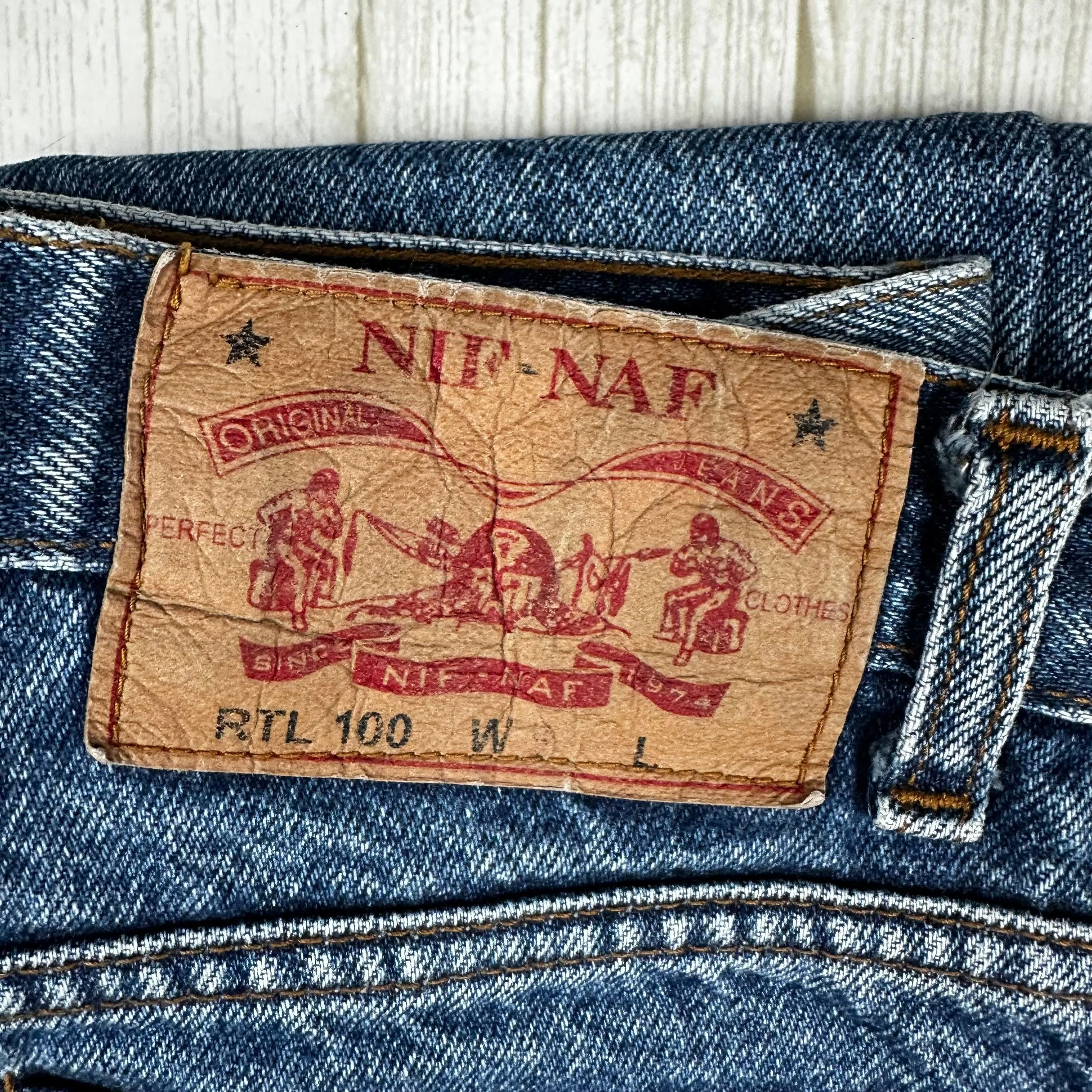Australian Made Vintage 1980's NIF NAF High Tapered Jeans- Size  7