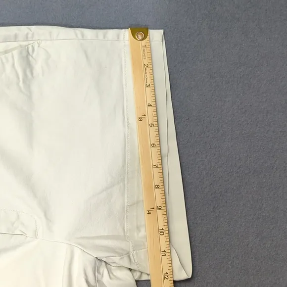 AYR Shorts Women's 10 Light Gray Cotton Zip Up Flat Front Chino 16915