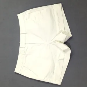 AYR Shorts Women's 10 White Cotton Zip Up Flat Front Chino 16915
