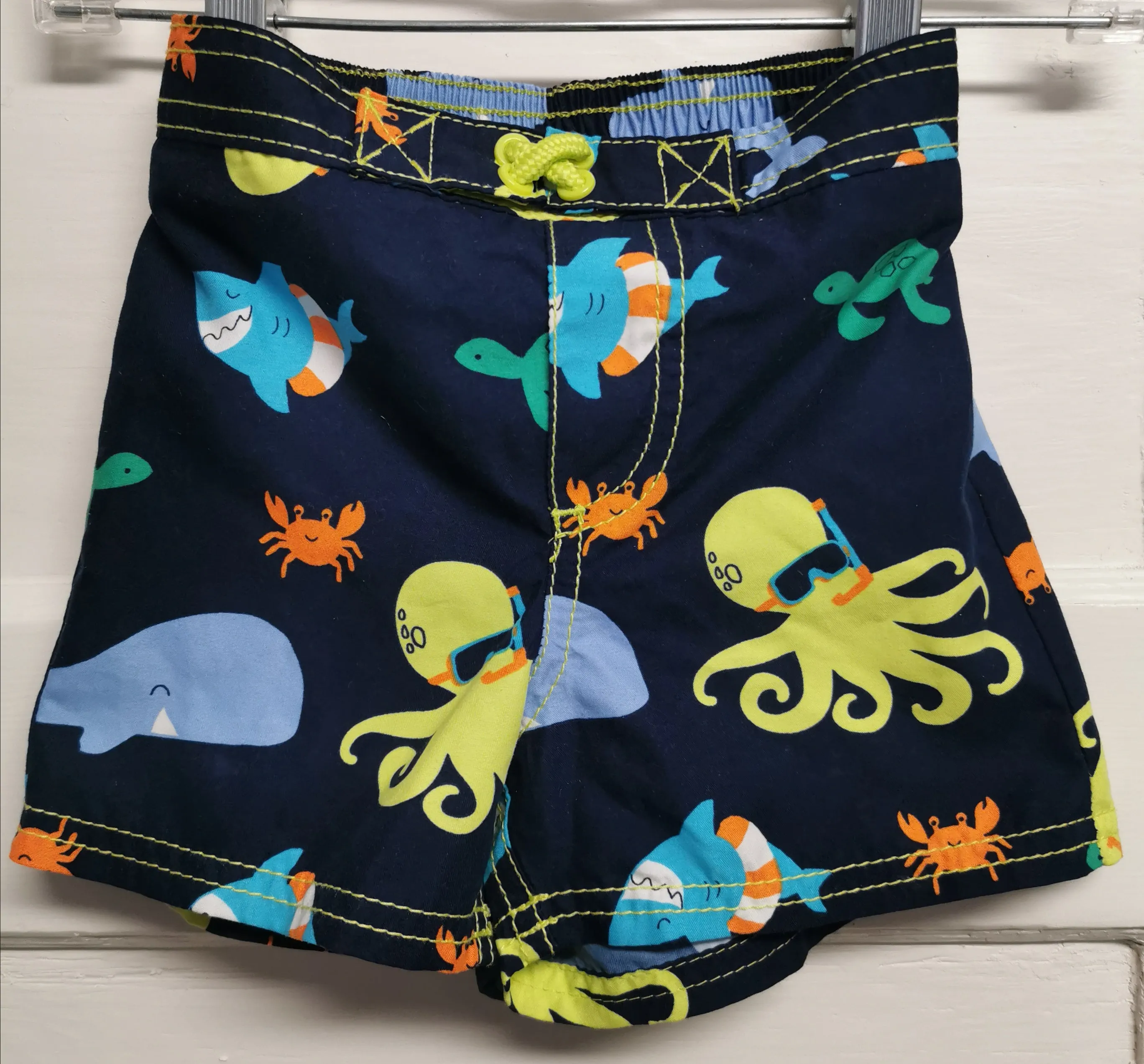 BABY BOY SIZE 18 MONTHS - CARTER'S Swim Trunks EUC B42